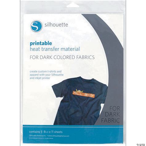 Silhouette Printable Heat Transfer For Dark Fabrics